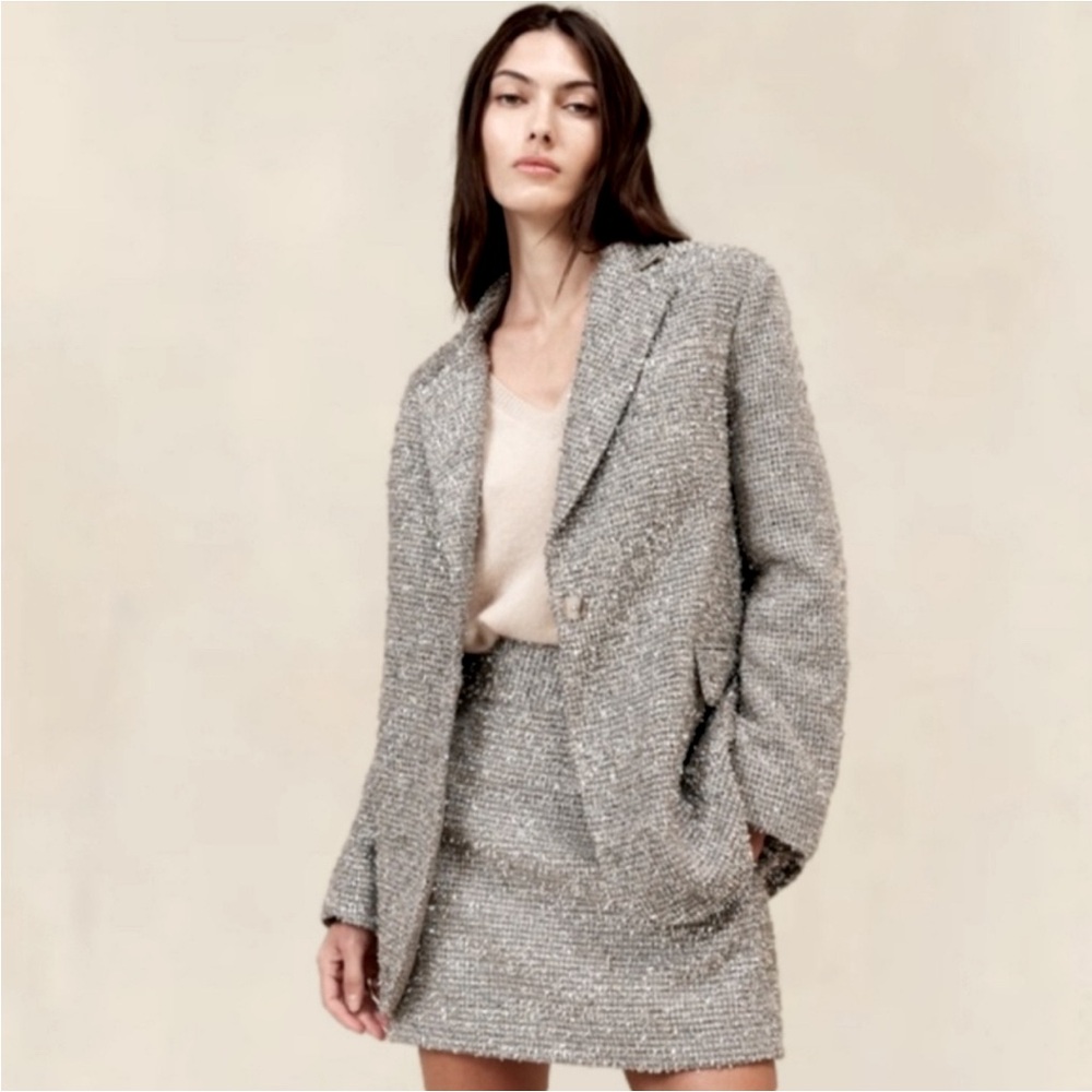 Banana Republic Coleta tinsel fleck blazers size 4 EUC